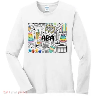 Aba Applied Behavior Analysis Bcba Behavior Analyst Autism Women's Long Sleeve Shirt