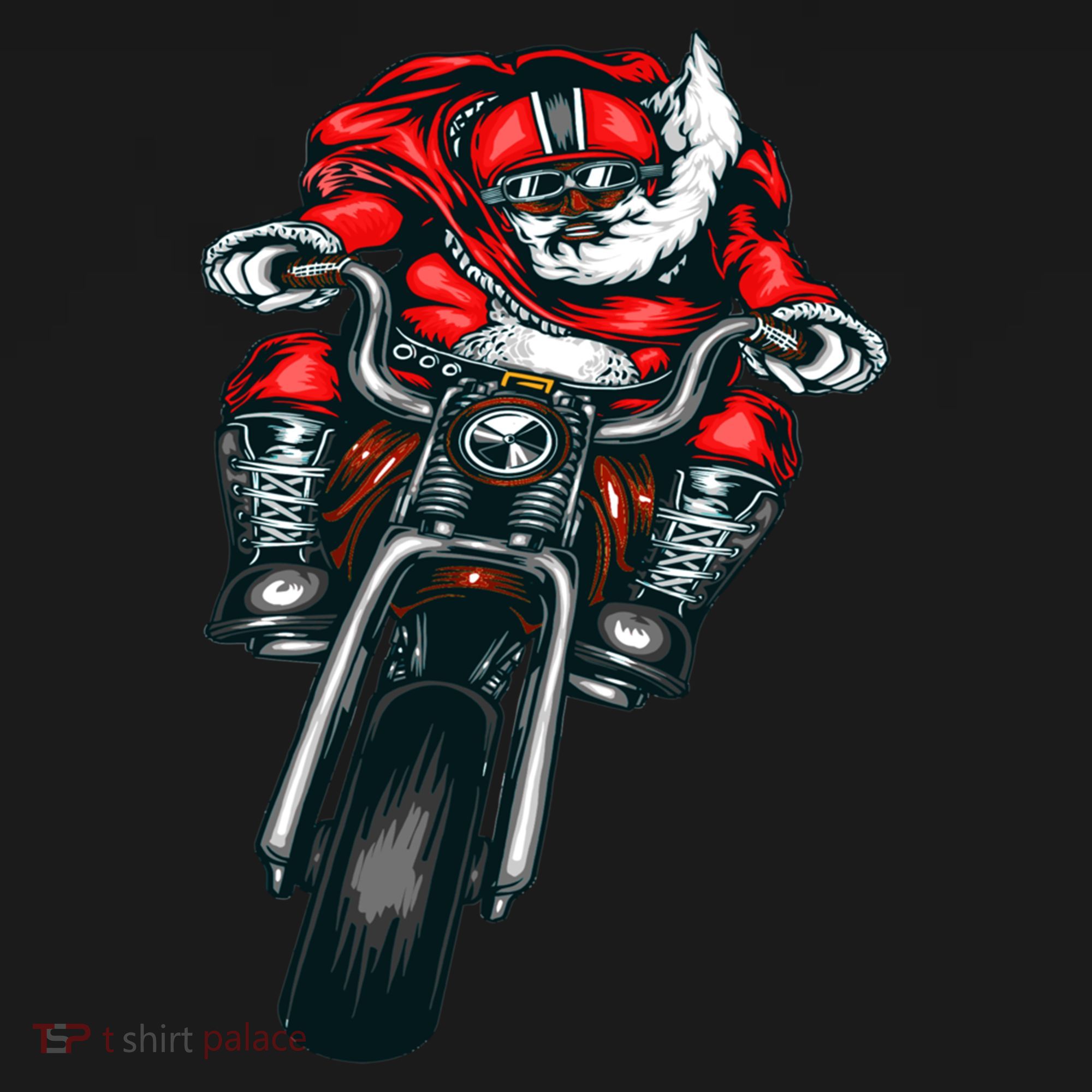 African American Black Biker Santa Claus Christmas Gift Bucket Hat