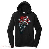 African American Black Biker Santa Claus Christmas Gift Women's Hoodie thumb 0