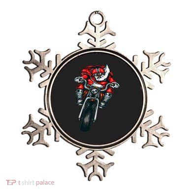 African American Black Biker Santa Claus Christmas Gift Ornament