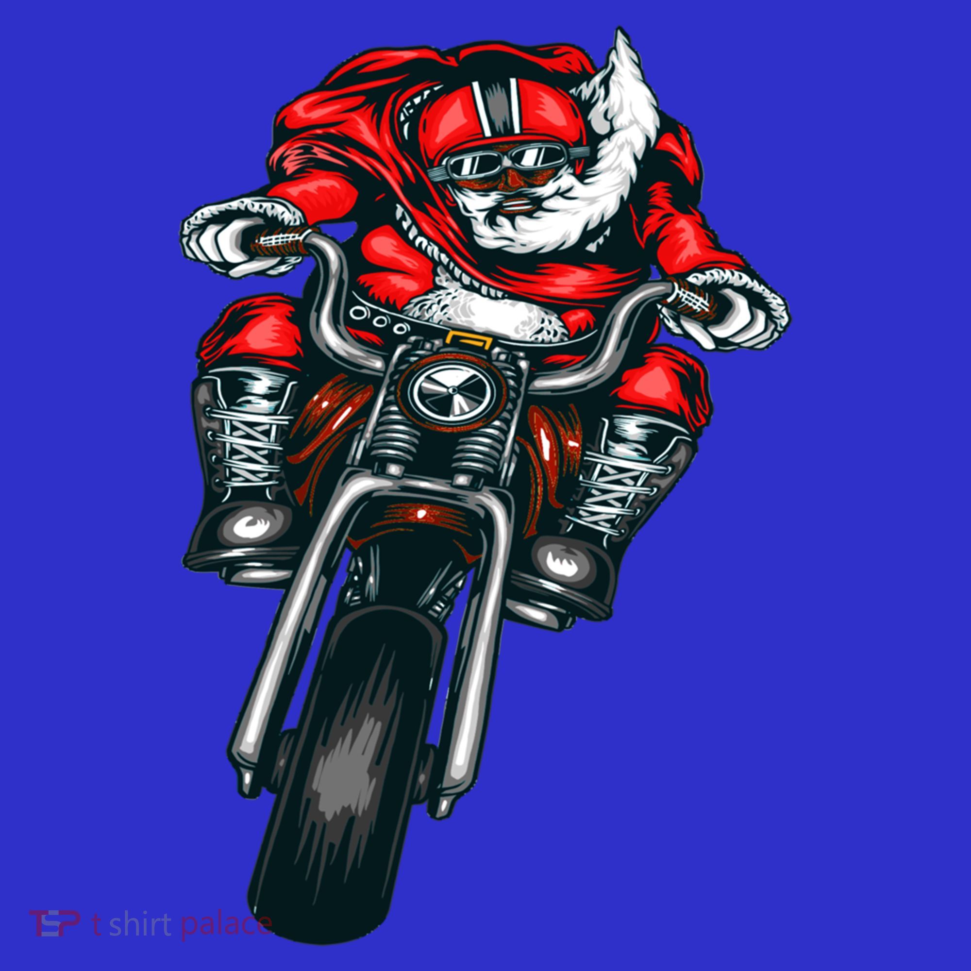 African American Black Biker Santa Claus Christmas Gift Baby Bodysuit