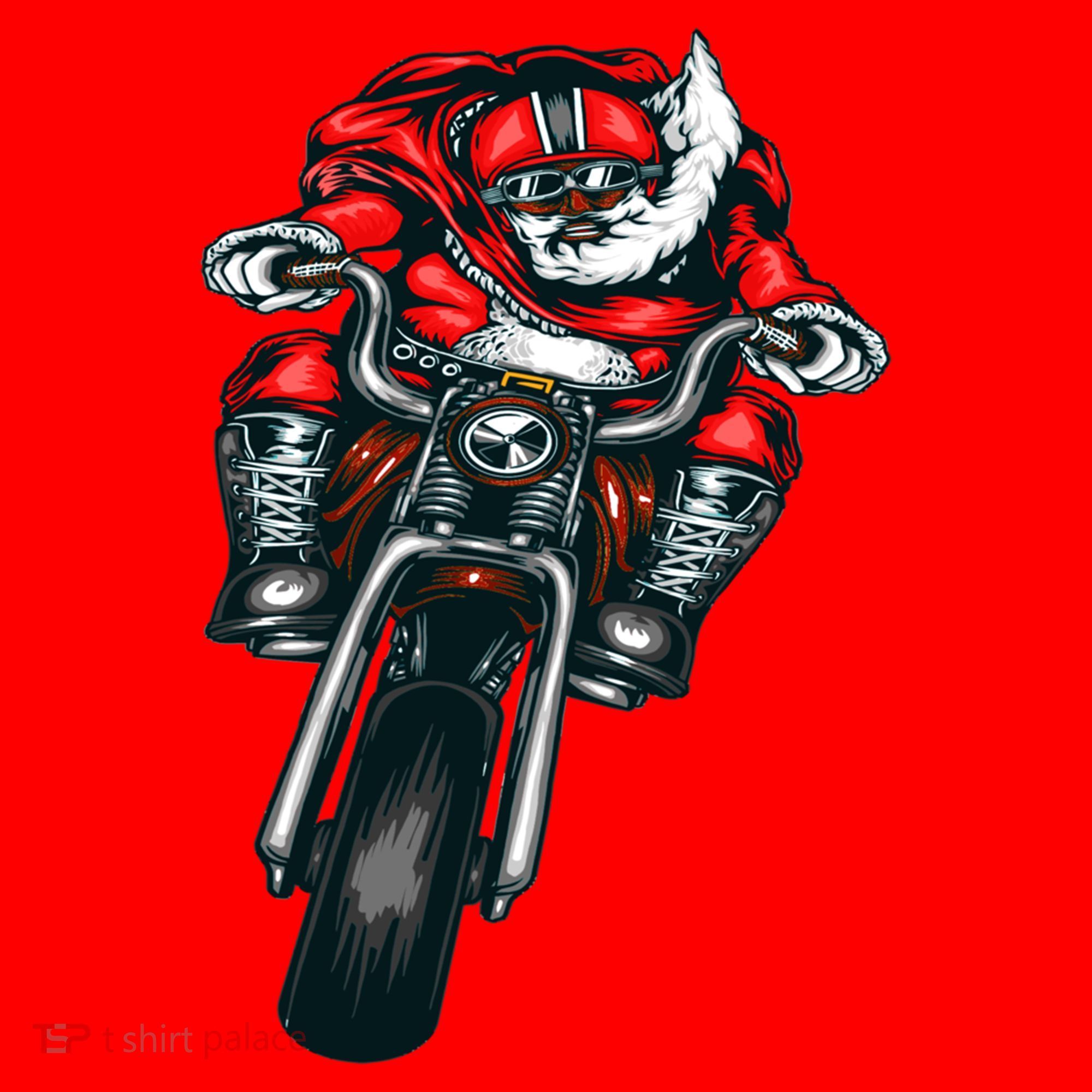 African American Black Biker Santa Claus Christmas Gift Santa Hat