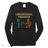 Aliens and bigfoot are homies Long Sleeve Shirt thumb 0