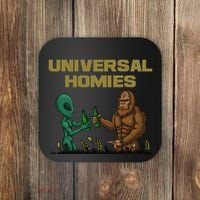 Aliens and bigfoot are homies Coaster thumb 0