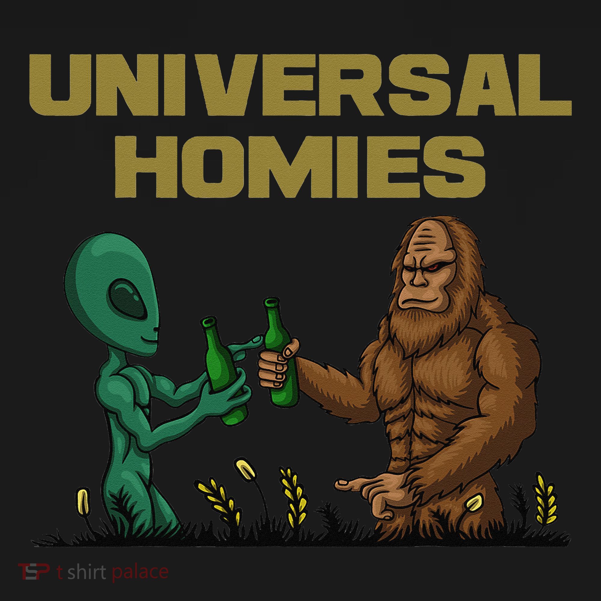 Aliens and bigfoot are homies Women's Hoodie