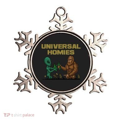 Aliens and bigfoot are homies Ornament