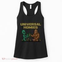 Aliens and bigfoot are homies Women's Tank Top thumb 0