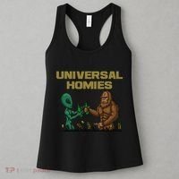 Aliens and bigfoot are homies Women's Tank Top thumb 3