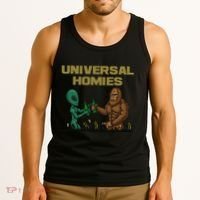 Aliens and bigfoot are homies Tank Top thumb 3