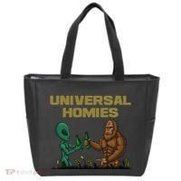 Aliens and bigfoot are homies Tote Bag thumb 0