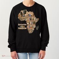 African American Black History Education Is Freedom Women's Sweatshirt thumb 0