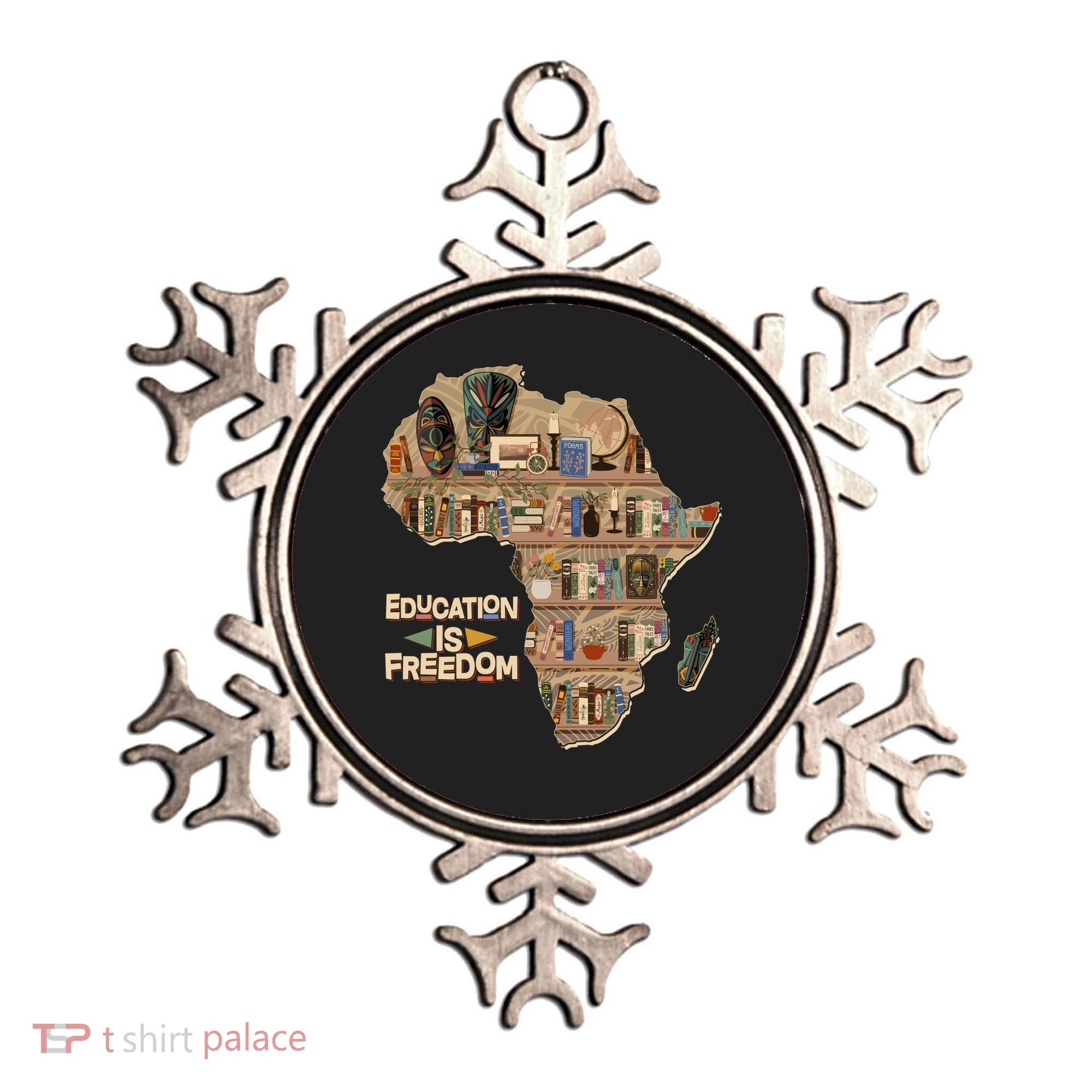 African American Black History Education Is Freedom Ornament