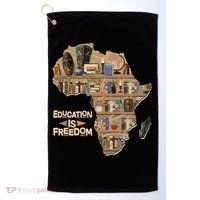 African American Black History Education Is Freedom Golf Towel thumb 0