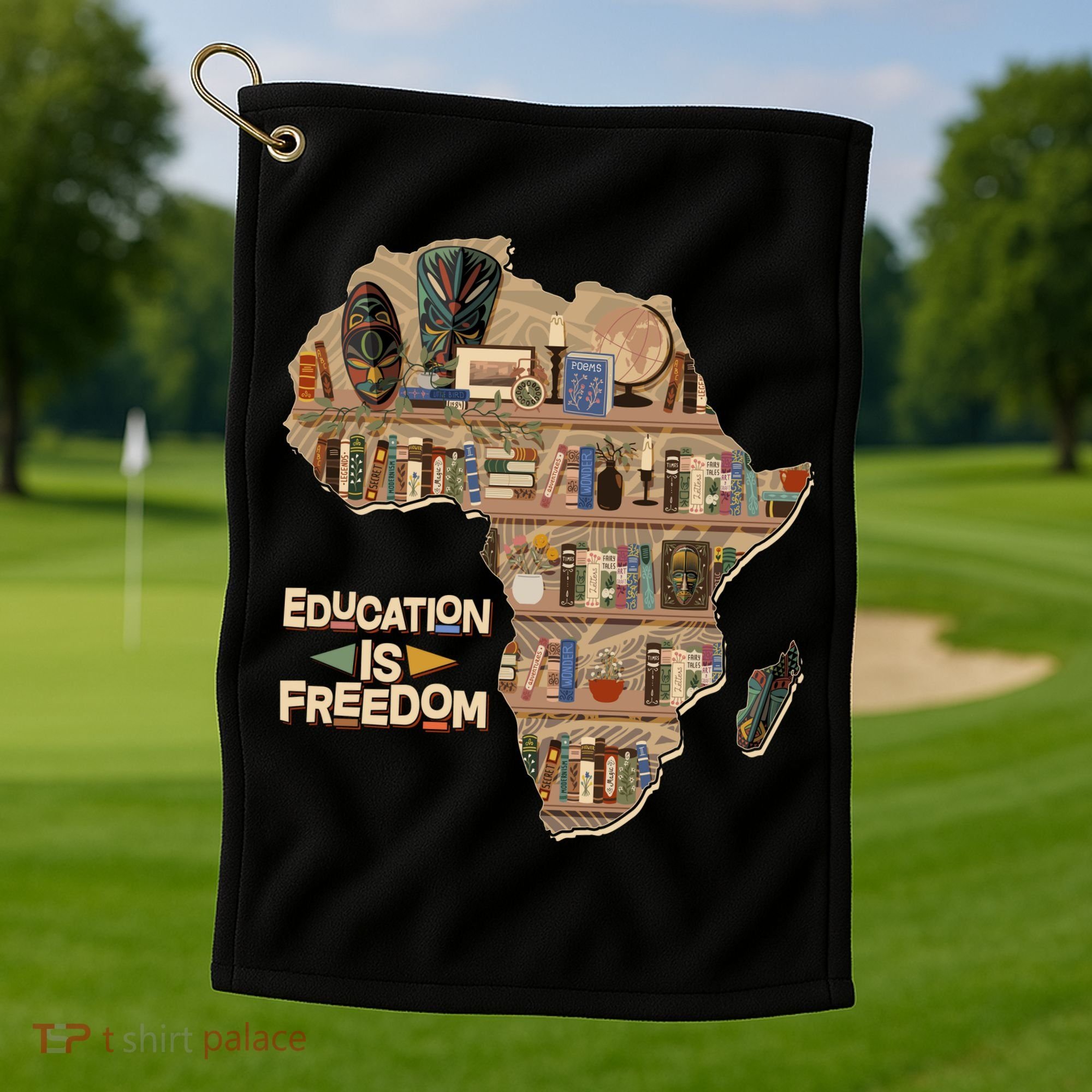 African American Black History Education Is Freedom Golf Towel