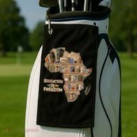African American Black History Education Is Freedom Golf Towel thumb 2