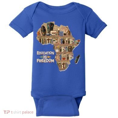 African American Black History Education Is Freedom Baby Bodysuit