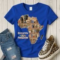 African American Black History Education Is Freedom Women's T-Shirt thumb 3
