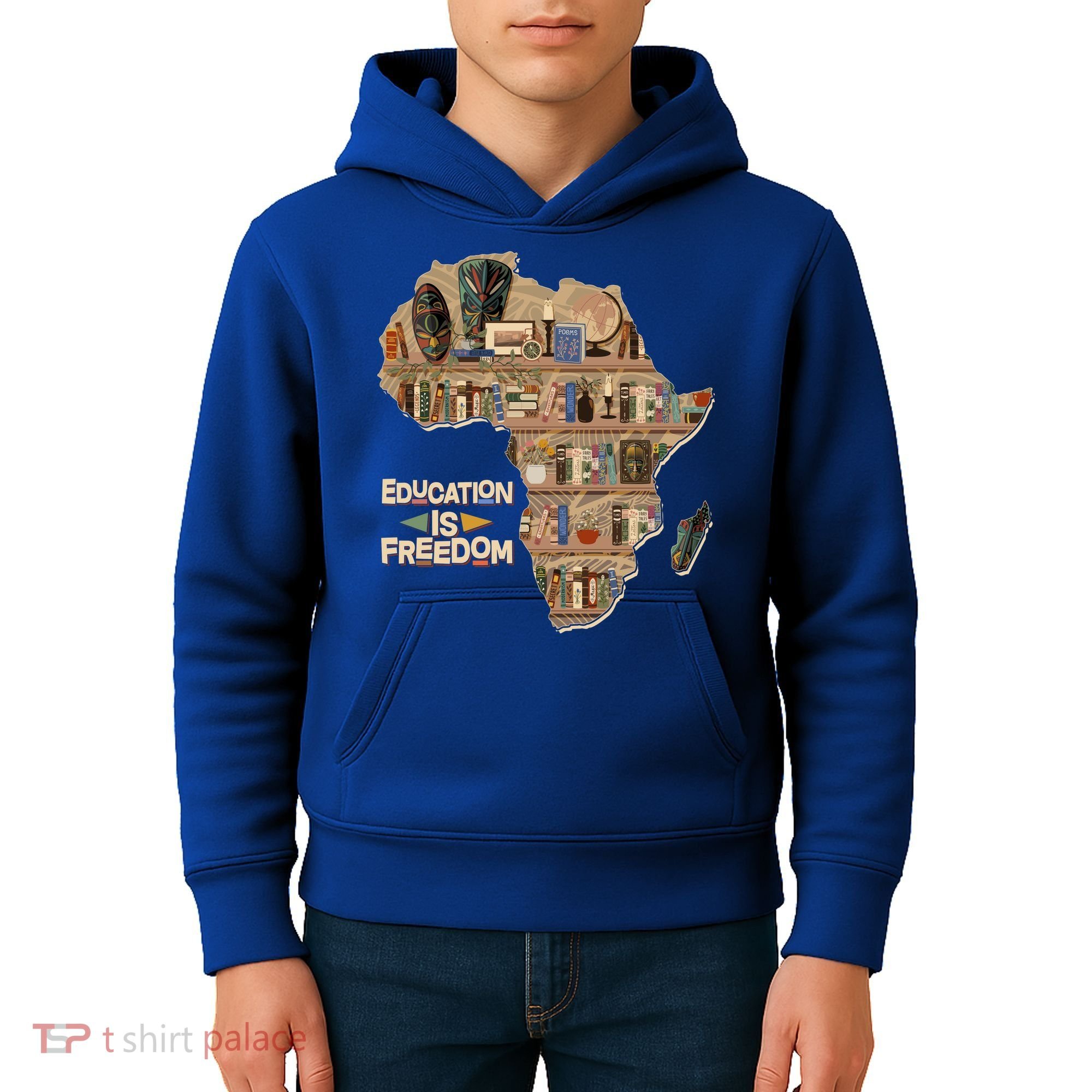 African American Black History Education Is Freedom Kids Hoodie