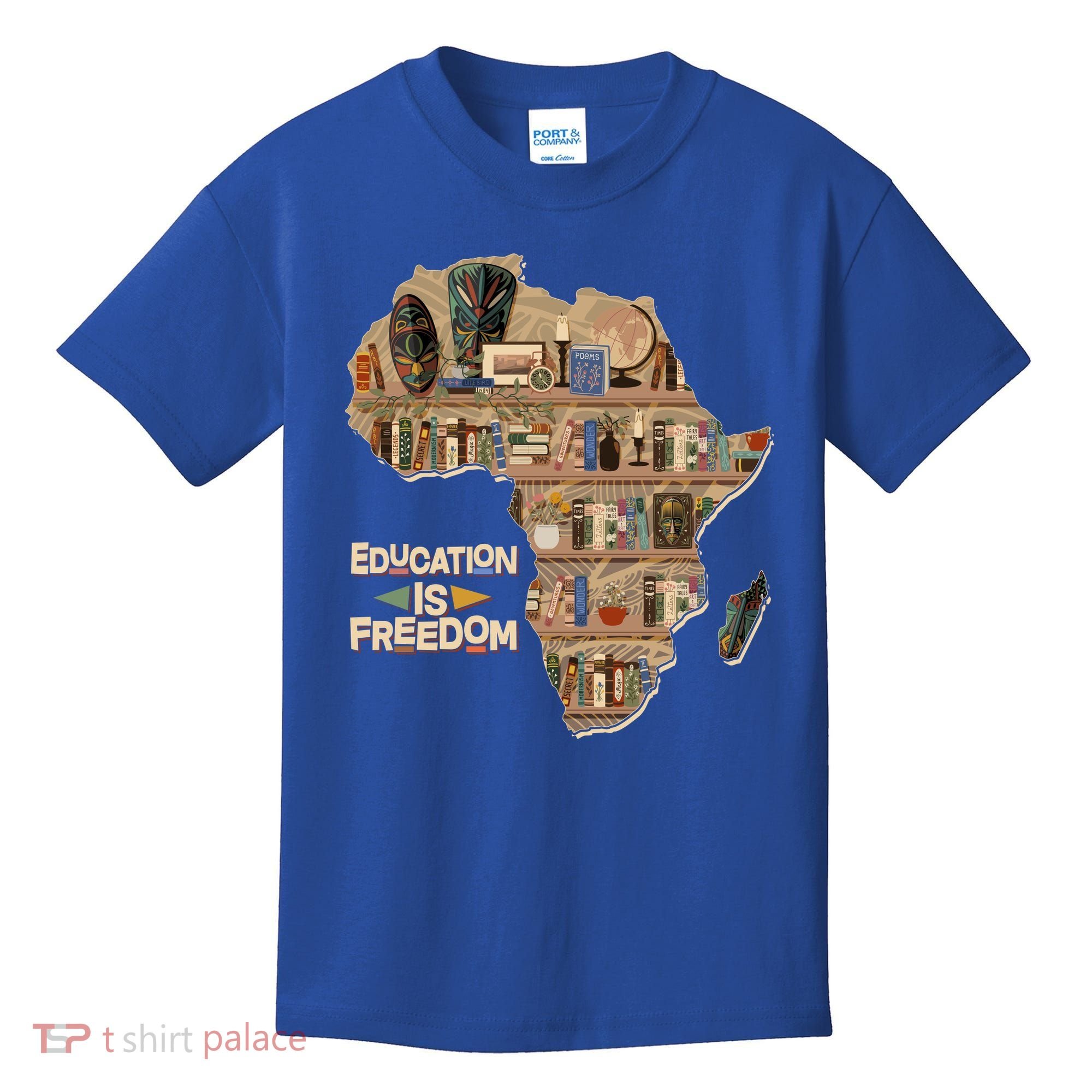 African American Black History Education Is Freedom Kids T-Shirt