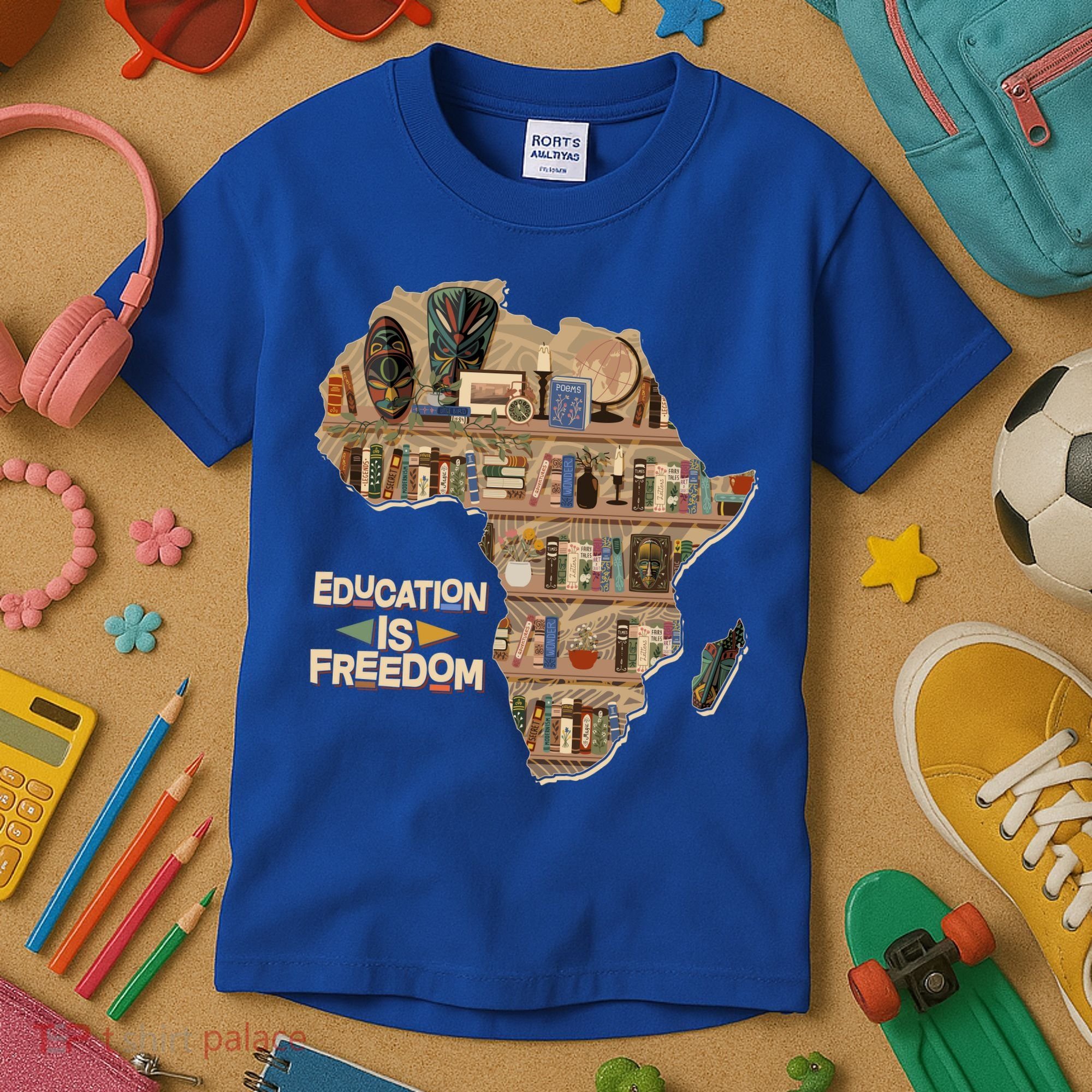 African American Black History Education Is Freedom Kids T-Shirt