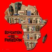 African American Black History Education Is Freedom Santa Hat thumb 1