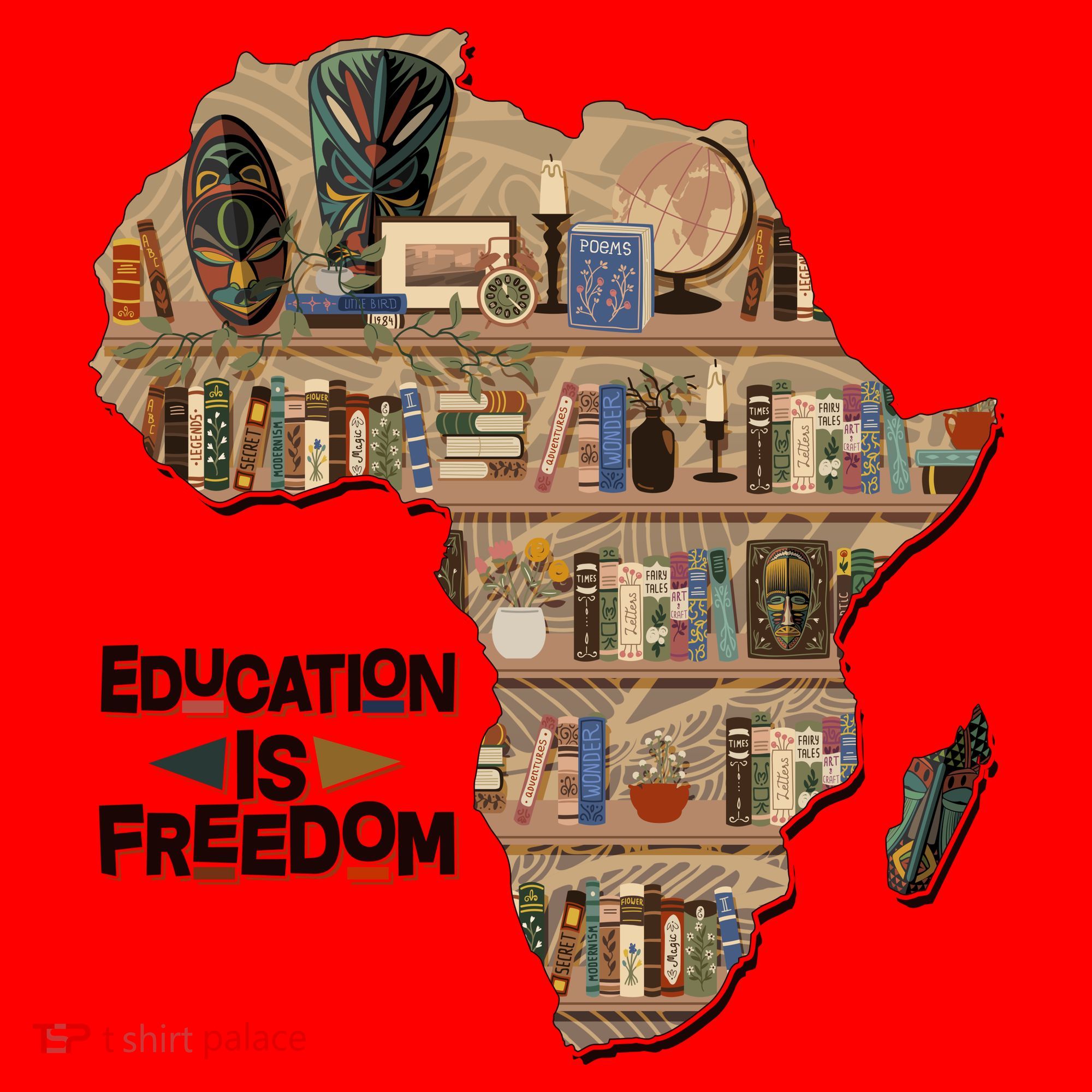 African American Black History Education Is Freedom Santa Hat