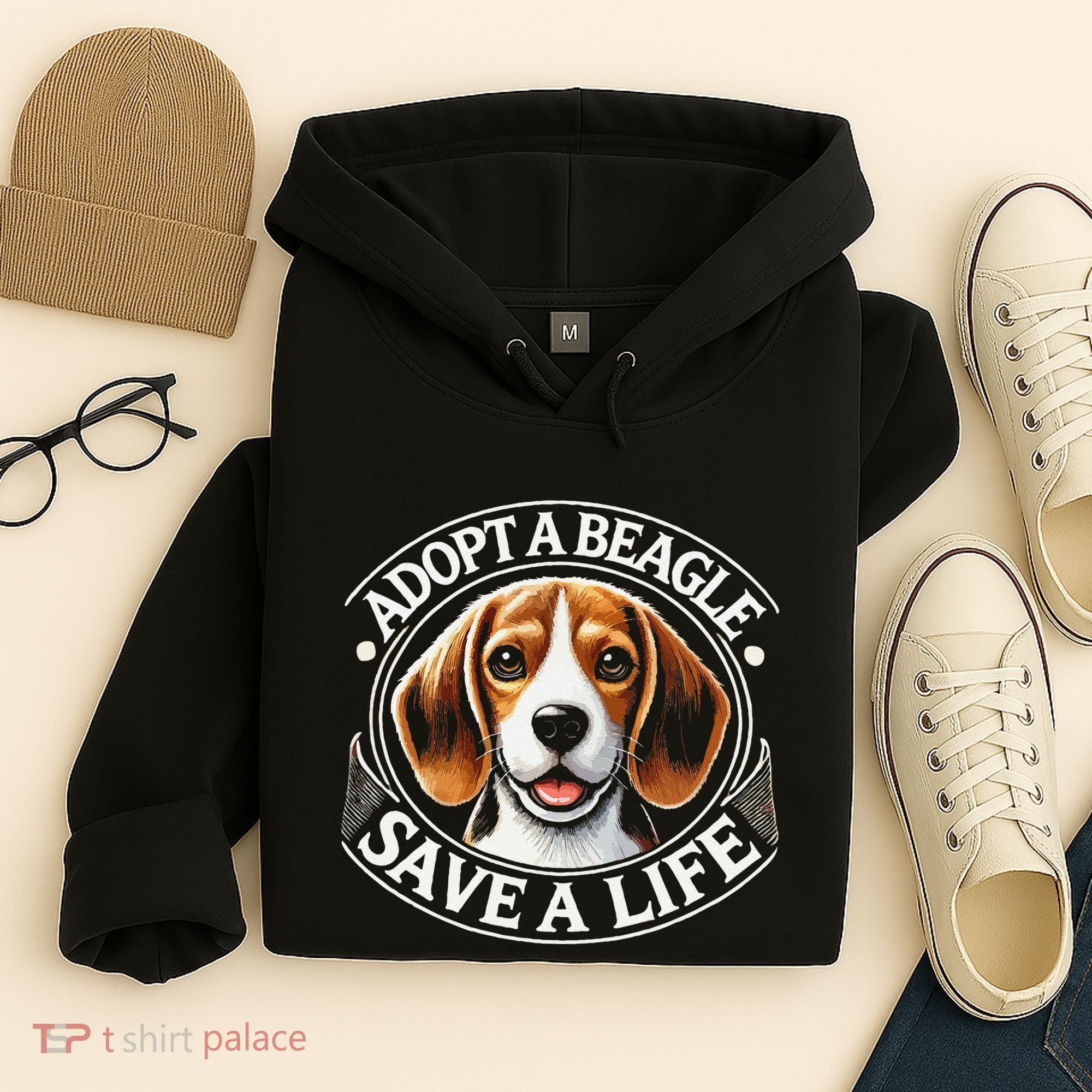 Adopt A Beagle Save A Life Advocating Adoption Hoodie