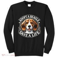 Adopt A Beagle Save A Life Advocating Adoption Sweatshirt thumb 0