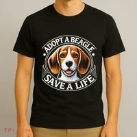 Adopt A Beagle Save A Life Advocating Adoption T-Shirt thumb 3