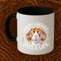 Adopt A Beagle Save A Life Advocating Adoption Coffee Mug thumb 2