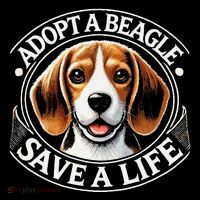 Adopt A Beagle Save A Life Advocating Adoption Women's Hoodie thumb 2