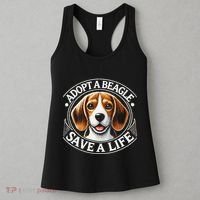Adopt A Beagle Save A Life Advocating Adoption Women's Tank Top thumb 3