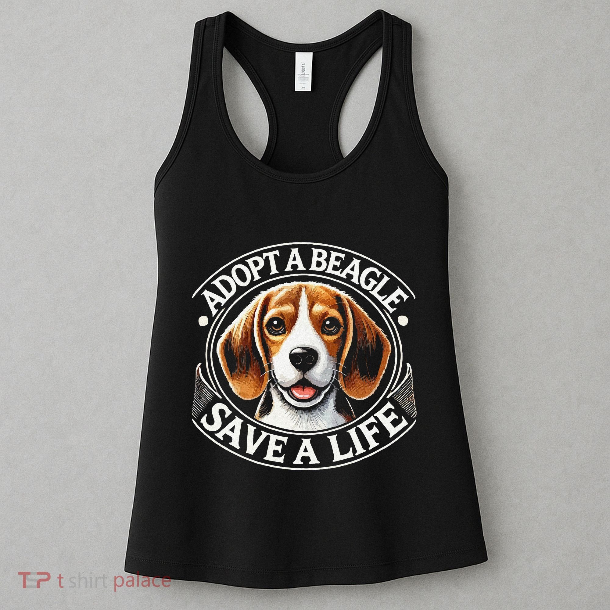 Adopt A Beagle Save A Life Advocating Adoption Women's Tank Top