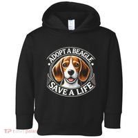 Adopt A Beagle Save A Life Advocating Adoption Toddler Hoodie thumb 0