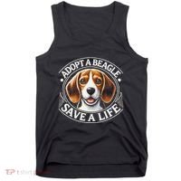 Adopt A Beagle Save A Life Advocating Adoption Tank Top thumb 0
