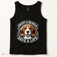 Adopt A Beagle Save A Life Advocating Adoption Tank Top thumb 2