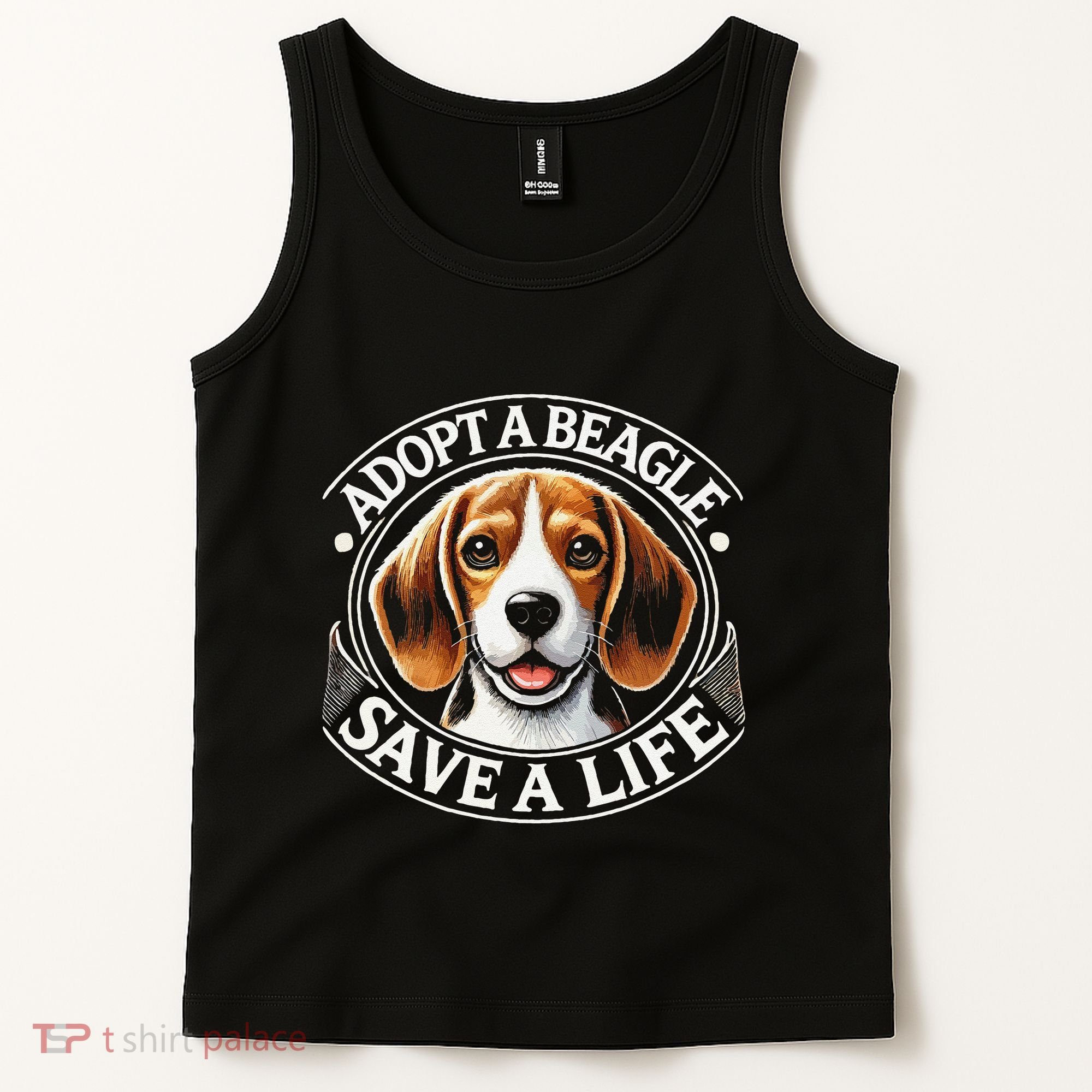 Adopt A Beagle Save A Life Advocating Adoption Tank Top