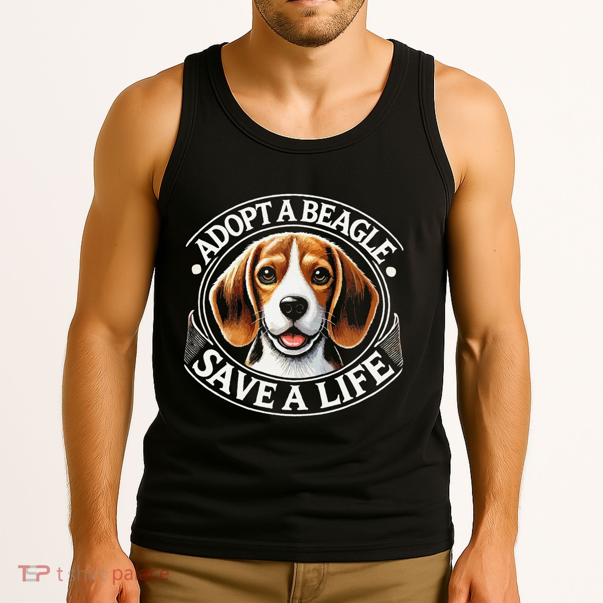 Adopt A Beagle Save A Life Advocating Adoption Tank Top