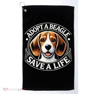 Adopt A Beagle Save A Life Advocating Adoption Golf Towel