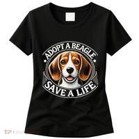 Adopt A Beagle Save A Life Advocating Adoption Women's T-Shirt thumb 0