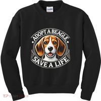 Adopt A Beagle Save A Life Advocating Adoption Kids Sweatshirt thumb 0