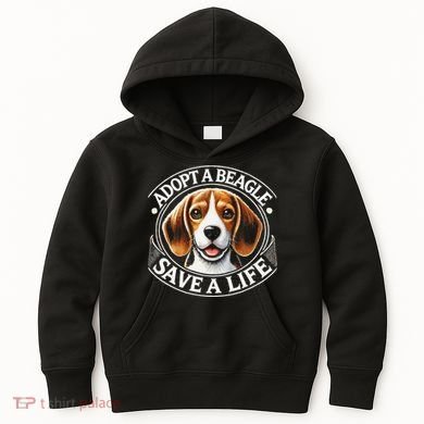Adopt A Beagle Save A Life Advocating Adoption Kids Hoodie