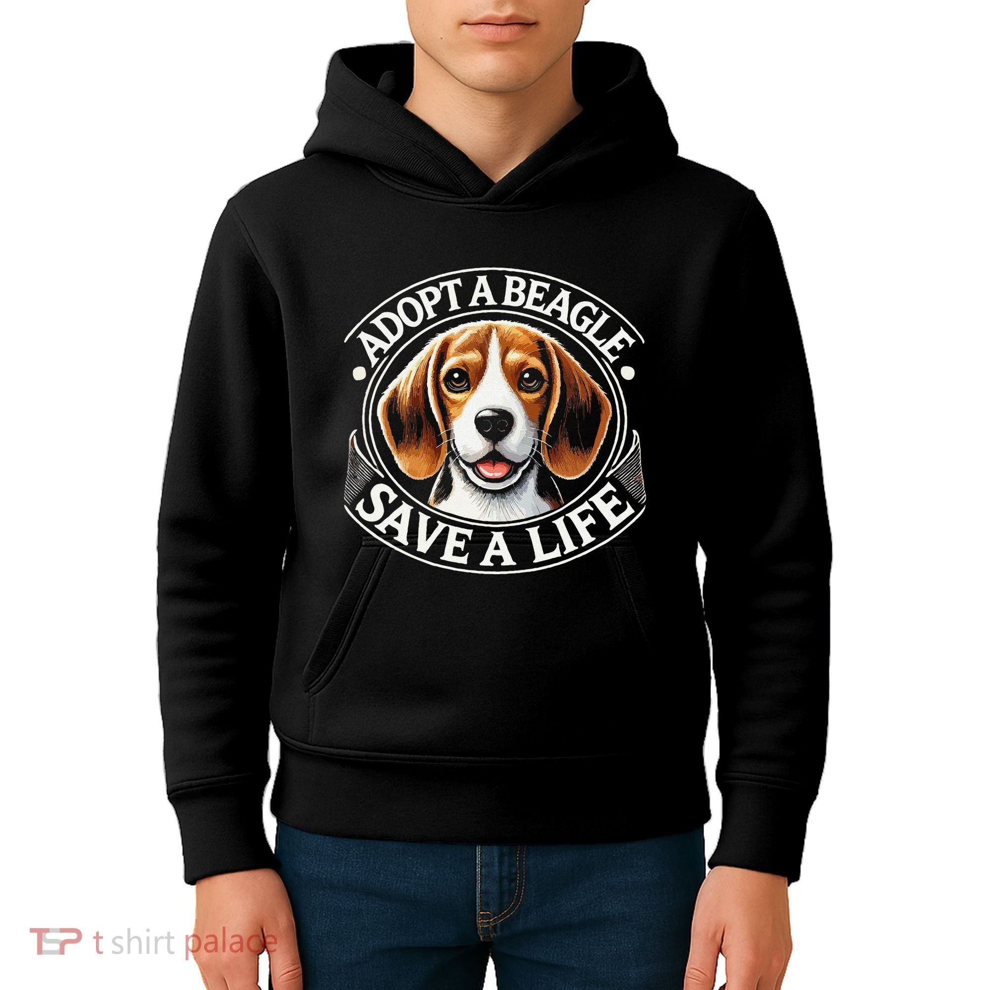 Adopt A Beagle Save A Life Advocating Adoption Kids Hoodie