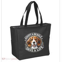 Adopt A Beagle Save A Life Advocating Adoption Tote Bag thumb 2