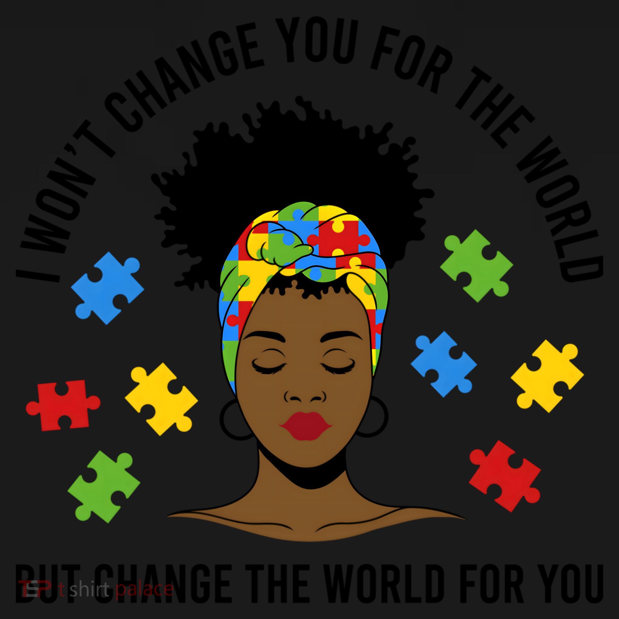Autism Awareness Black Afro Mom Life Autistic Mother Gift Bucket Hat