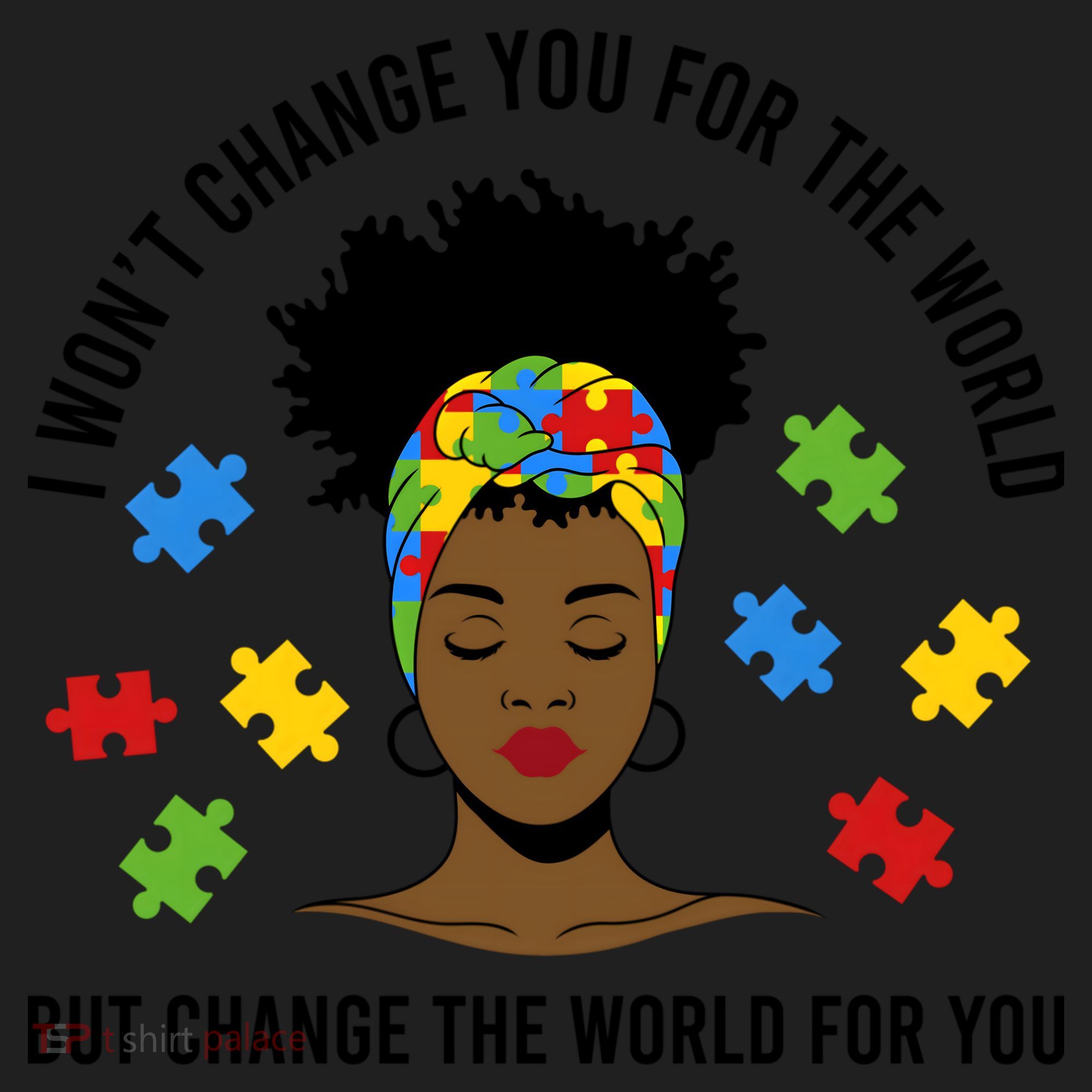 Autism Awareness Black Afro Mom Life Autistic Mother Gift Beanie