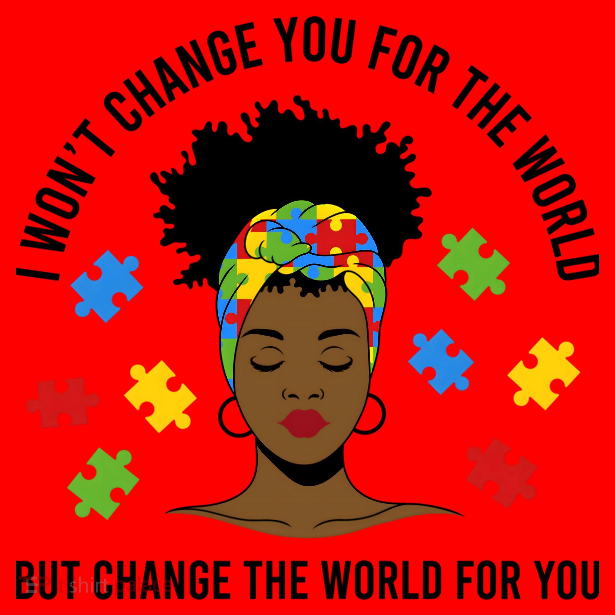 Autism Awareness Black Afro Mom Life Autistic Mother Gift Santa Hat