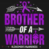 AlzheimerS Awareness Brother Of A Warrior Purple Ribbon Women's Tank Top thumb 5