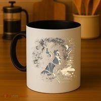African American Black Headphones Music Graphic Cute Gift Coffee Mug thumb 4