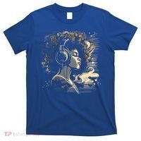 African American Black Headphones Music Graphic Cute Gift T-Shirt thumb 0